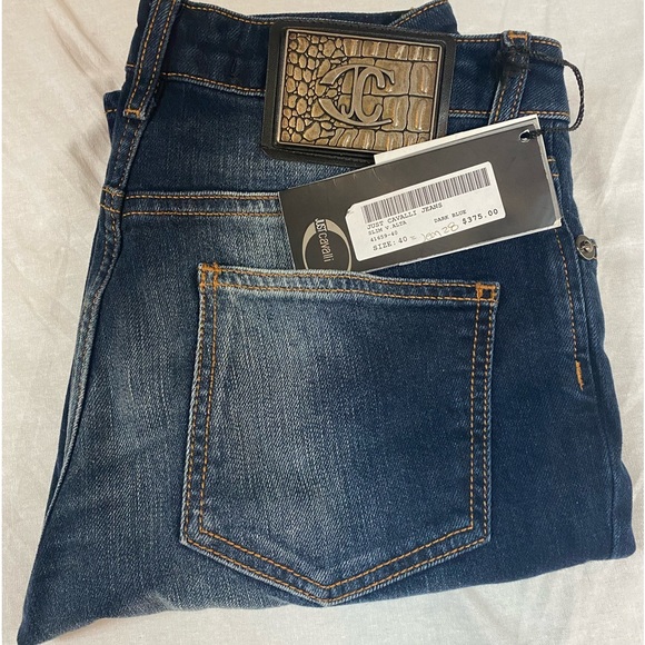 CAVALLI -straight leg denim pant - Picture 4 of 7